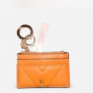Victoria's Secret Tan Card Holder Keychain
